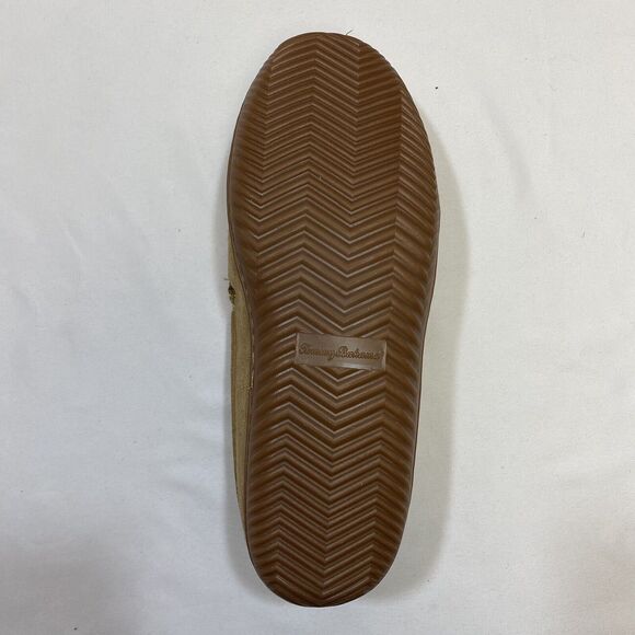 Tommy Bahama Slippers Men's Small 8/9 Brown Cognac Preppy Sherpa Lined  Comfort - Picture 5 of 10